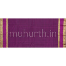 Load image into Gallery viewer, Pakku Pure Zari Kanjivaram Silk Saree with Magenta