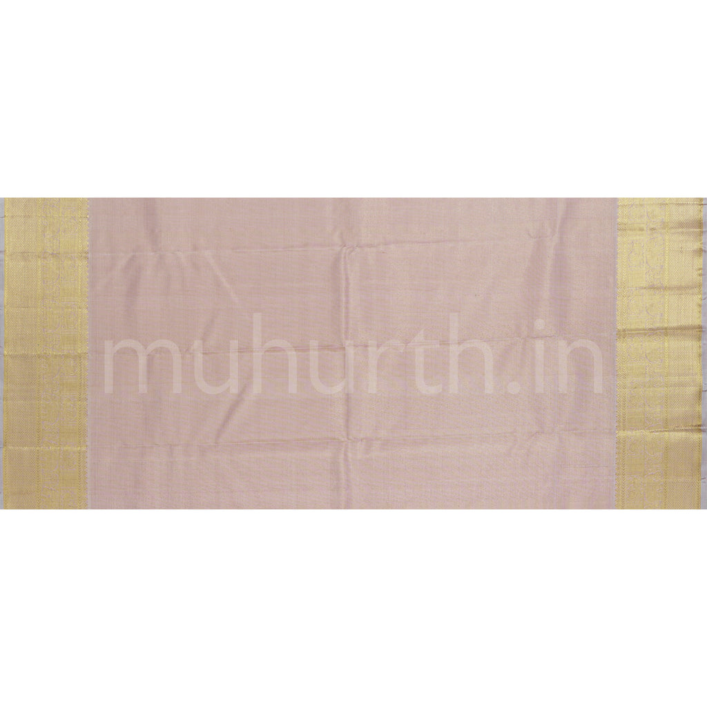 Mauve Pink Pure Vaira Oosi Kanjivaram Silk Saree