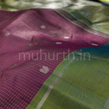 Load image into Gallery viewer, Pakku Pure Kanjivaram Silk Saree with Sampanga