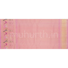 Load image into Gallery viewer, Rose Red Meenakari Pure Kanjivaram Silk Saree