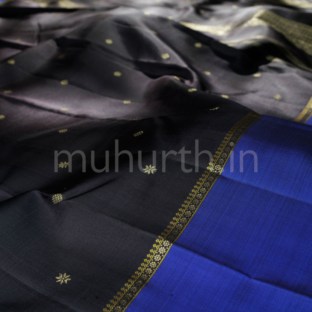 Kanchana Pure Zari Kanjivaram Silk Saree with Violet