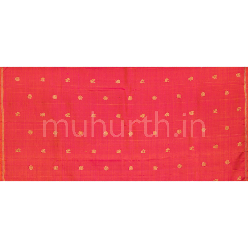 Violet Pure Zari Kanjivaram Silk Saree