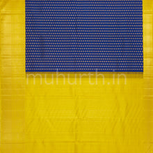 Load image into Gallery viewer, Violet Pure Kanjivaram Silk Saree with Golden Mustard
