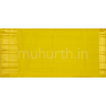 Load image into Gallery viewer, Violet Pure Kanjivaram Silk Saree with Golden Mustard