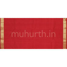 Load image into Gallery viewer, Bright Red Pure Kanjivaram Silk Saree