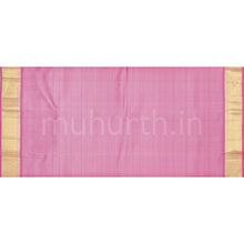 Load image into Gallery viewer, Violet Pure Kanjivaram Silk Saree with Pink