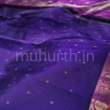 Load image into Gallery viewer, Vijaya Pure Zari Kanjivaram Silk Saree with Magenta