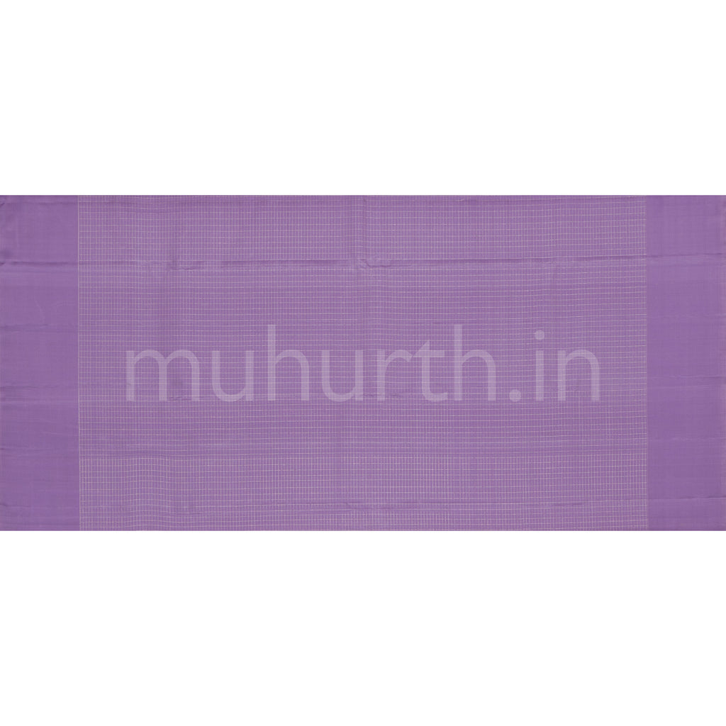Pastel Lavender Pure Kanjivaram Silk Saree with Lavender
