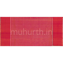 Load image into Gallery viewer, Magenta Pure Kanjivaram Silk Saree with Deep Peach