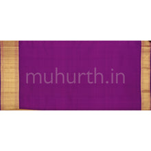 Load image into Gallery viewer, Light Elaichi Pure Kanjivaram Silk Saree with Magenta