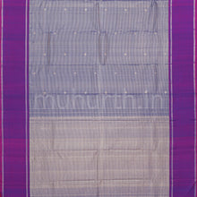 Load image into Gallery viewer, Violet Pure Kanjivaram Silk Saree with Magenta