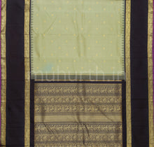 Load image into Gallery viewer, Light Elaichi Pure Zari Kanjivaram Silk Saree with Kanchana