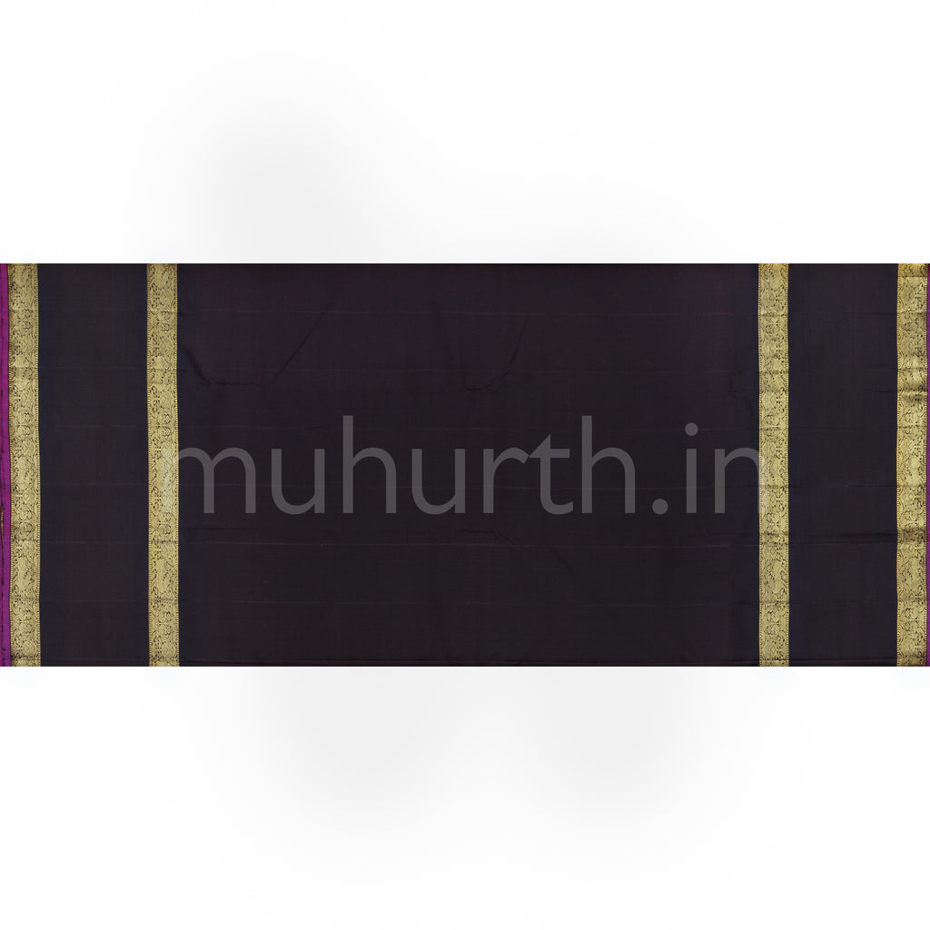 Light Elaichi Pure Zari Kanjivaram Silk Saree with Kanchana