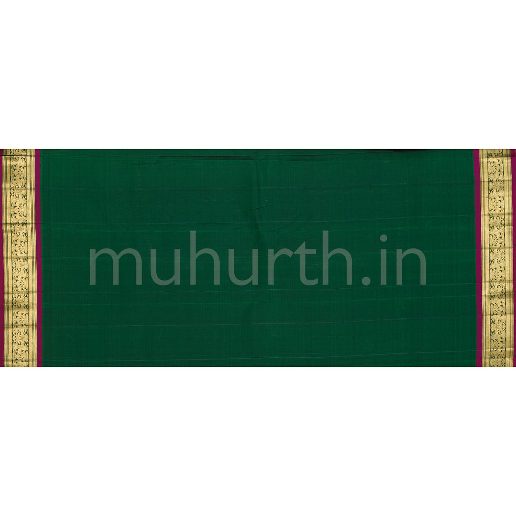 Arakku Vaira Oosi Pure Zari Kanjivaram Silk Saree