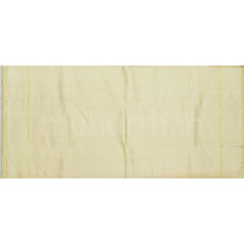 Load image into Gallery viewer, Bright Red Pure Kanjivaram Silk Saree with Tussar White