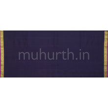 Load image into Gallery viewer, Dark Grey Pure Zari Kanjivaram Silk Saree with Black