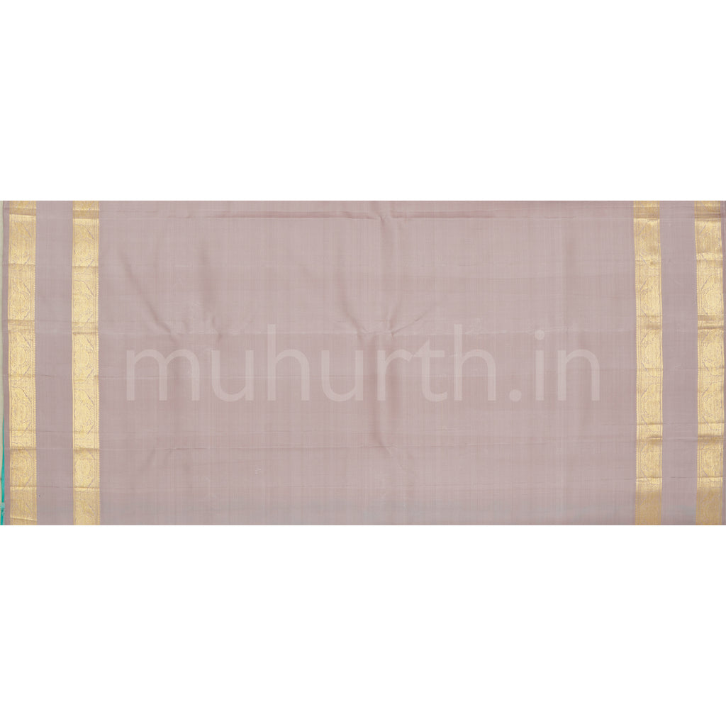 Sea Green Pure Kanjivaram Silk Saree