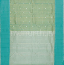 Load image into Gallery viewer, Elaichi Pure Kanjivaram Silk Saree with Sea Green