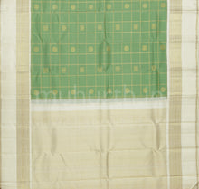 Load image into Gallery viewer, Light Sampanga Pure Zari Kanjivaram Silk Saree with Tussar White