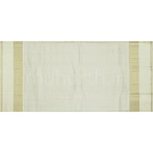 Load image into Gallery viewer, Light Sampanga Pure Zari Kanjivaram Silk Saree with Tussar White
