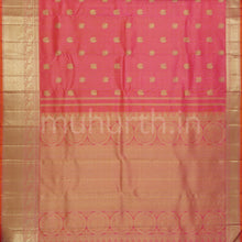 Load image into Gallery viewer, Peach Vaira Oosi Tissue Pure Kanjivaram Silk Saree