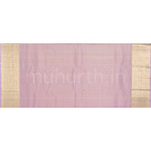 Load image into Gallery viewer, Powder Blue with Green Pure Kanjivaram Silk Saree with Pink