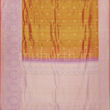 Load image into Gallery viewer, Bright Red Luxury Tissue Kanjivaram Silk Saree with Peach