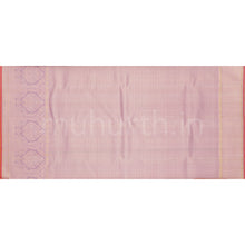 Load image into Gallery viewer, Bright Red Luxury Tissue Kanjivaram Silk Saree with Peach