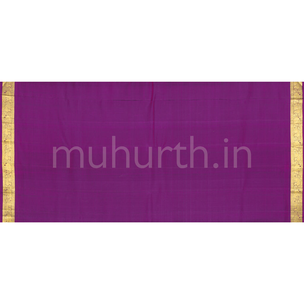 Vijaya Pure Kanjivaram Silk Saree with Magenta