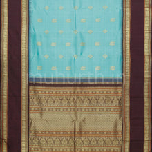 Load image into Gallery viewer, Light Ananda Pure Kanjivaram Silk Saree with Pakku