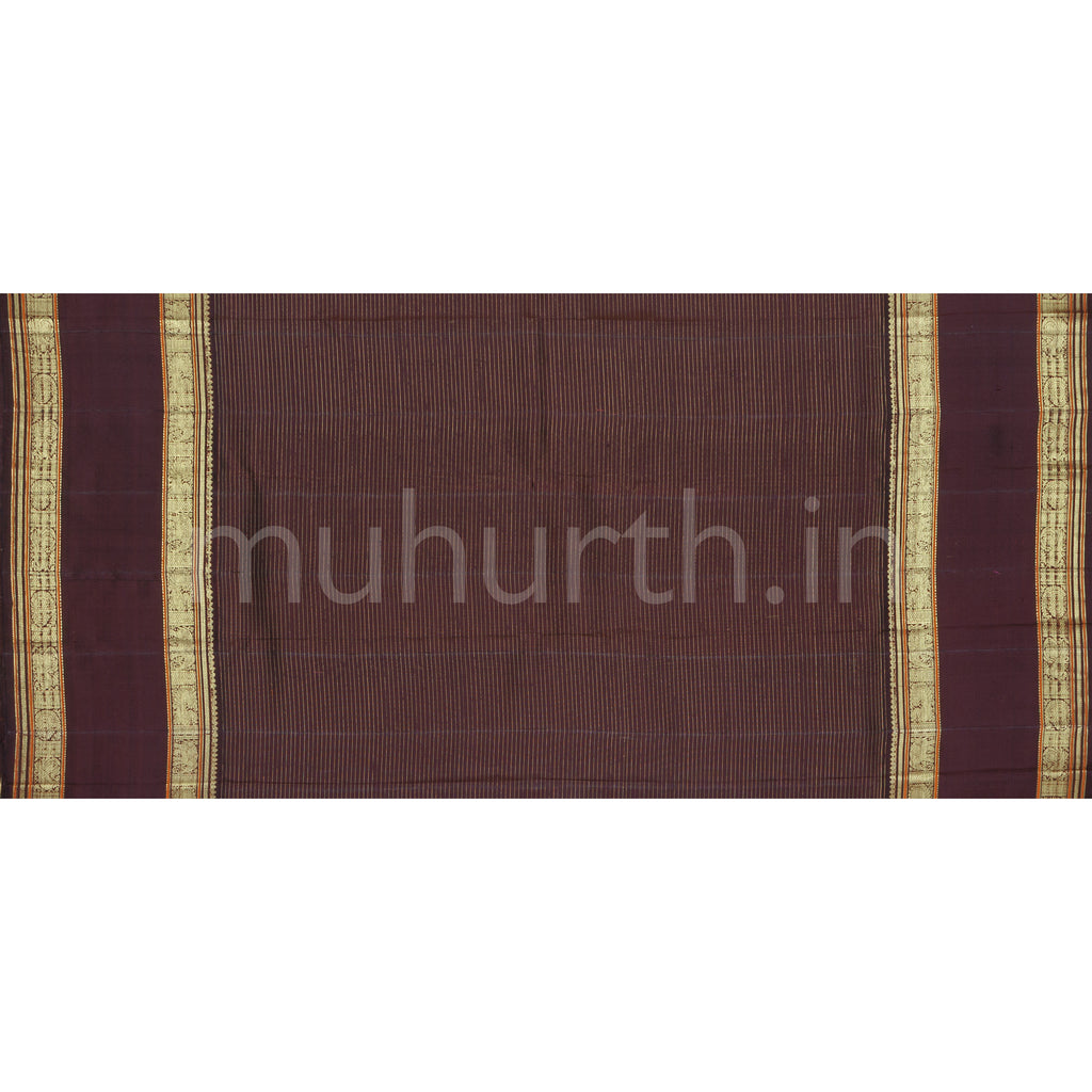 Light Ananda Pure Kanjivaram Silk Saree with Pakku