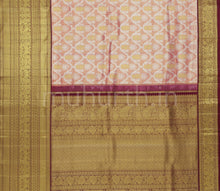 Load image into Gallery viewer, Peach Luxury Tissue Kanjivaram Silk Saree with Pakku