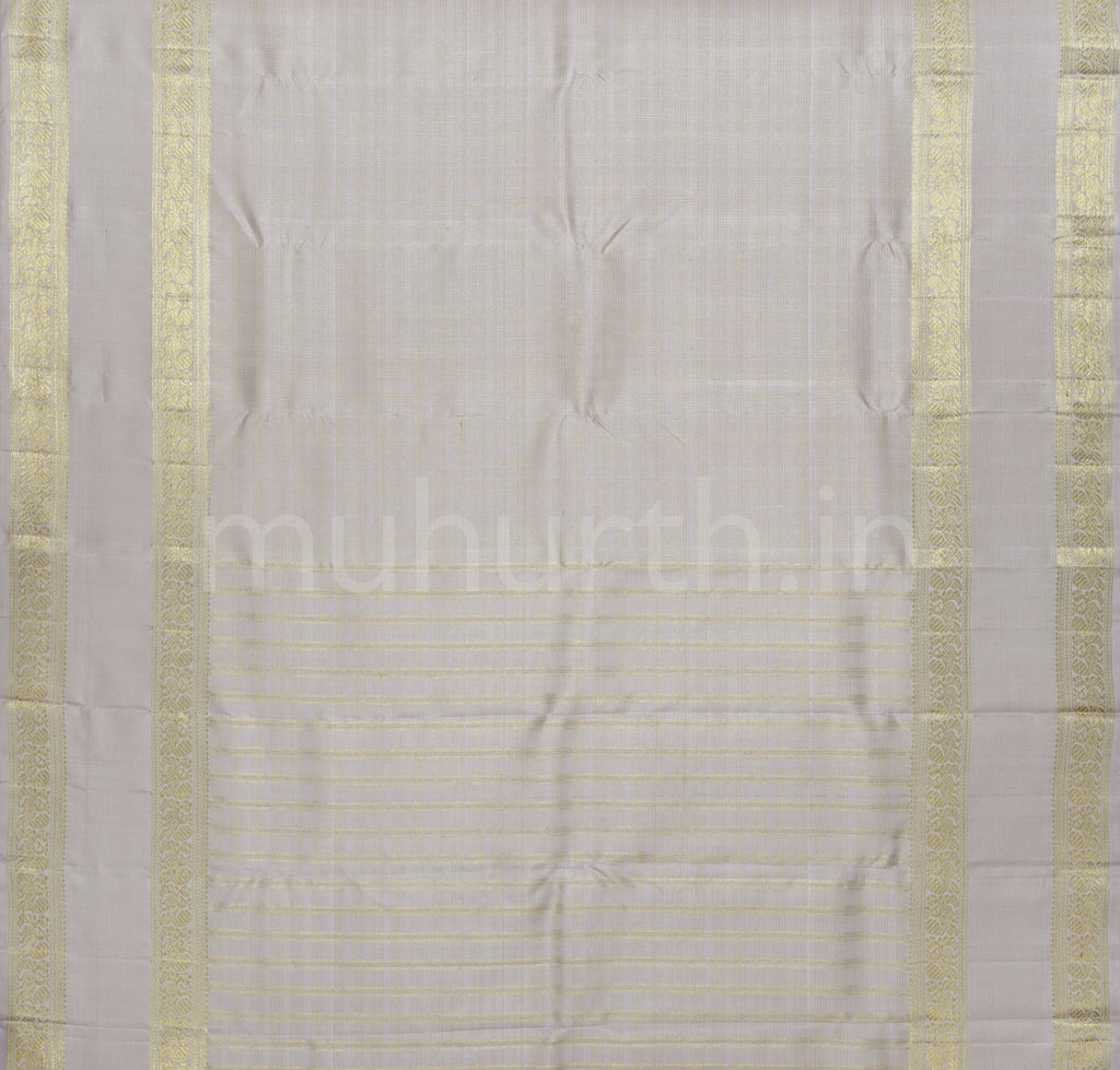 Light Brown Pure Kanjivaram Silk Saree