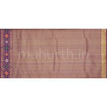 Load image into Gallery viewer, Golden Mustard Tissue Organza Pure Zari Kanjivaram Silk Saree with Meenakshi