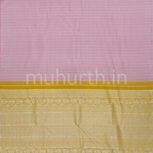 Load image into Gallery viewer, Baby Pink Kanjivaram Silk Saree with Mustard