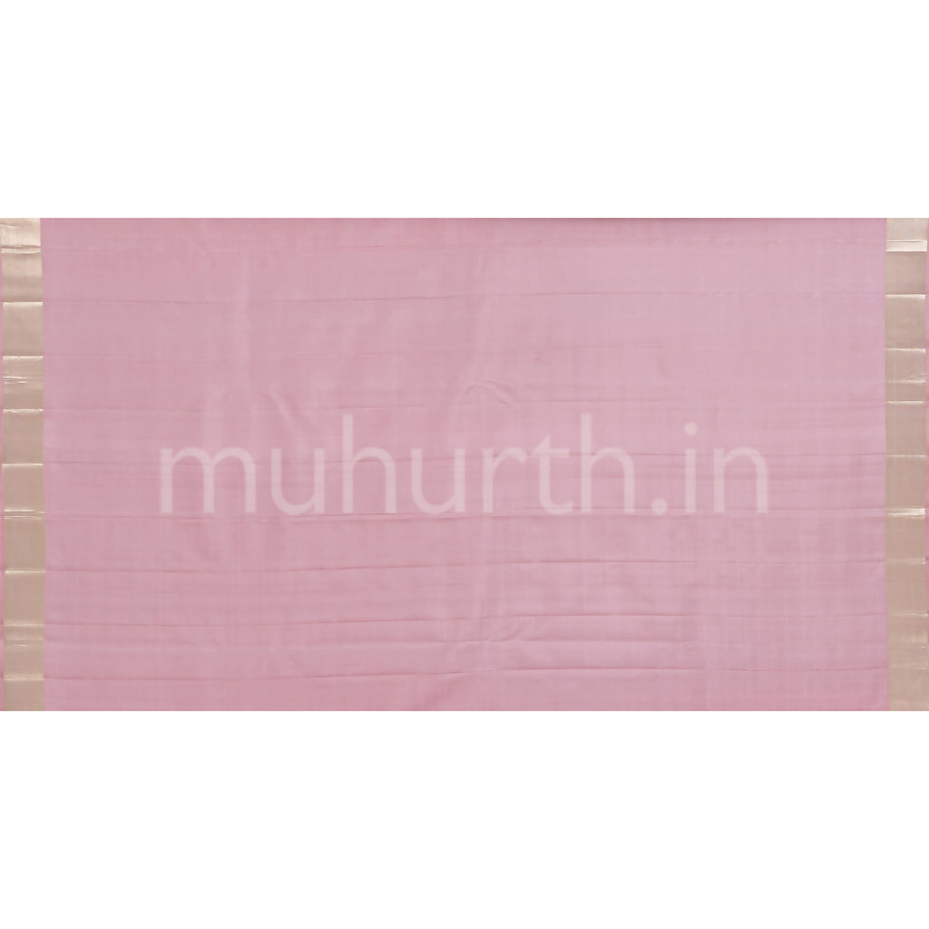 Light Mauve Kanjivaram Silk Saree