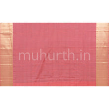 Load image into Gallery viewer, Mustard Kanjivaram Silk Saree with Peach