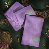 Lavender Pure Kanjivaram Silk Saree