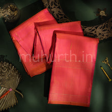 Load image into Gallery viewer, Rose Orange Pure Zari Kanjivaram Silk Saree
