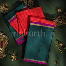 Load image into Gallery viewer, Red Pure Zari Kanjivaram Silk Saree with Green