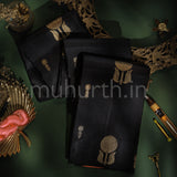 Black Pure Kanjivaram Silk Saree