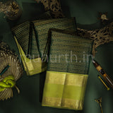 Green Veldhari Pure Kanjivaram Silk Saree with Leaf Green