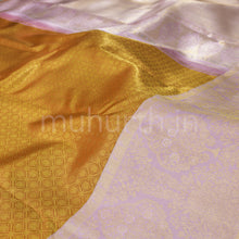 Load image into Gallery viewer, Red Tissue Pure Kanjivaram Silk Saree with Baby Peach
