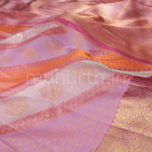 Load image into Gallery viewer, Peach Pure Rangkat Kanjivaram Silk Saree
