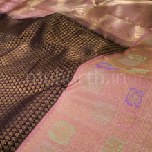 Load image into Gallery viewer, Pakku Pure Kanjivaram Silk Saree with Peach