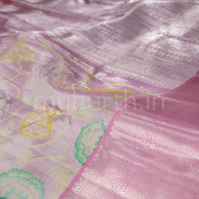 Load image into Gallery viewer, Light Pink Tissue Pure Kanjivaram Silk Saree