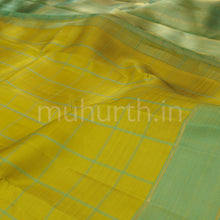 Load image into Gallery viewer, Sampanga Pure Zari Kanjivaram Silk Saree with Sea Green