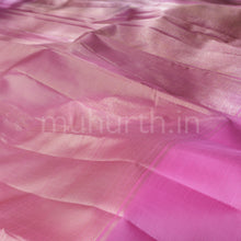 Load image into Gallery viewer, Light Pink Oosi-Tissue Pure Kanjivaram Silk Saree