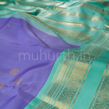 Load image into Gallery viewer, Lavender Pure Kanjivaram Silk Saree with Rexona