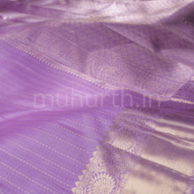 Load image into Gallery viewer, Lavender Pure Kanjivaram Silk Saree